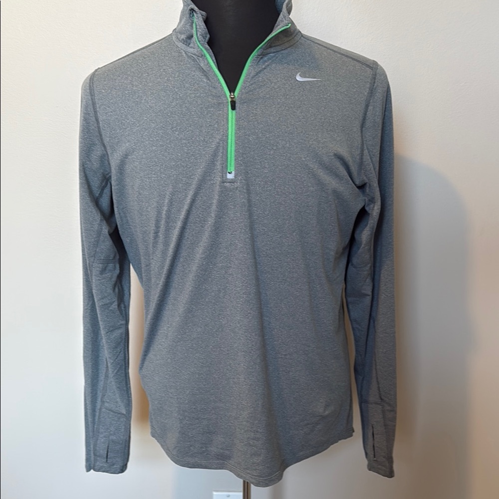 Nike Gray Quarter-Zip Pullover